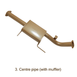 King Brown Exhaust - Nissan Patrol GU 3.0L with MUFF no CAT no RES (K1)